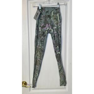 Gymshark Marble Print Mesh  Leggings-Pistachio Ice Cream Size Small-NWT